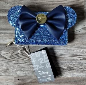 Loungefly Disney Minnie Mouse Hanukkah Menorah Zip Around Wallet